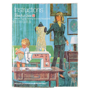 Singer Model 646 Touch & Sew Machine Instruction Book Original Vintage 1969 OEM